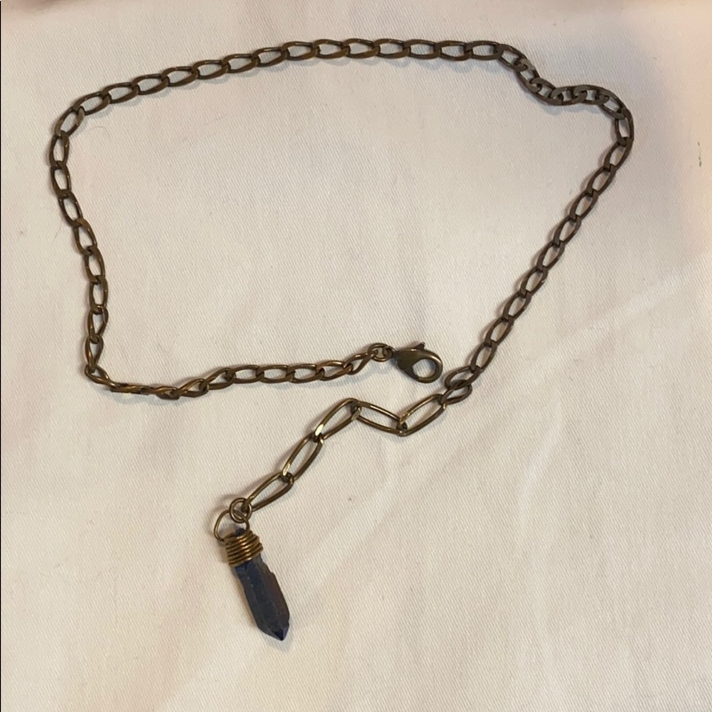 Adjustable rock crystal necklace